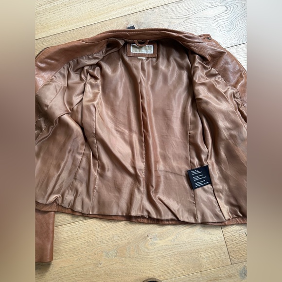 Michael Kors Leather Jacket Sz XS - Picture 4 of 8